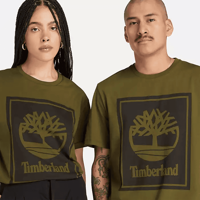 Timberland Short Sleeve Stack Logo T-Shirt